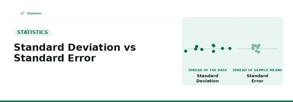 Standard Deviation vs Standard Error: What's the Difference?